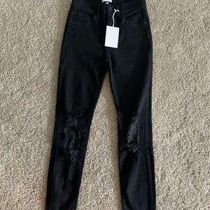 Black skinny jeans